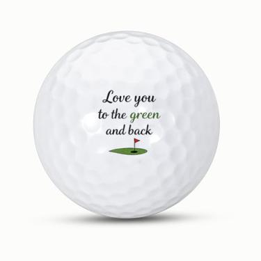 Imagem de Sophauteem Presente de bola de golfe de dia dos namorados para homens, presentes de golfe engraçados para namorado, marido, acessórios de golfe para amantes de golfe, aniversário dos namorados