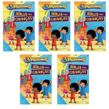 Imagem de Kit 5 Biblia para Criancas Capa Dura Almofadada - 3 Palavrinhas - Cira