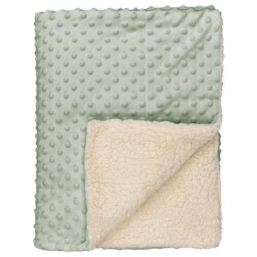 Imagem de Cobertor Dupla face para Bebê 90 cm x 1,10 m Baby Joy, Verde
