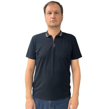 Imagem de Camisa Sallo Gola Polo Slim Preta 7538-Masculino