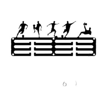 Imagem de Suporte De Exibição Para Medalhas De Parede Em Ferro Forjado Para Fute