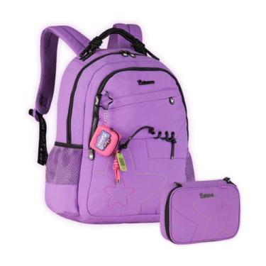 Imagem de Kit Mochila Luluca Costas Youtuber E Estojo 2 em 1 Meninas - Clio Styl