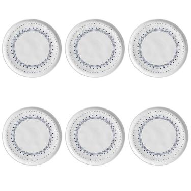 Imagem de Conjunto De Pratos Rasos 06 Peças Bio Astral Porto Brasil