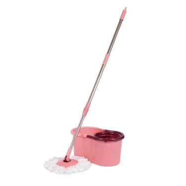 Imagem de Esfregão Mop Pocket Rosa Limpeza Prática Mor