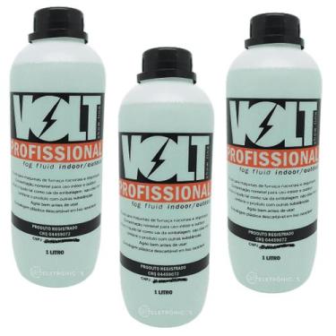 Imagem de Kit 3 Líquidos Fluído Profissional Para Máquina De Fumaça Tutti-Frutti