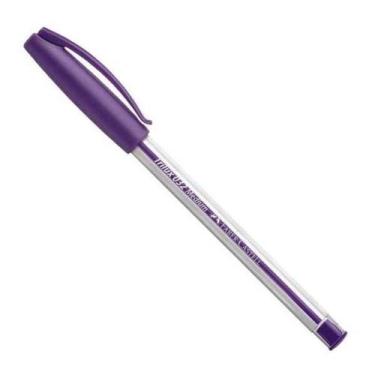 Imagem de Caneta Esferográfica Faber castell Trilux. ROXO
