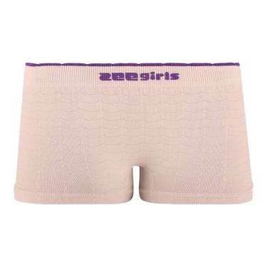 Imagem de Calcinha Boxer Infantil Jacquard Nude Rosado Zee Rucci, G