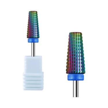 Imagem de Brocas Profissionais De Tungstênio Roxas 5 Em 1 Para Remoção De Gel E 