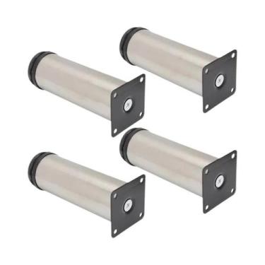Imagem de Pés De Móveis Ajustáveis Em Aço Inoxidável 4PCS 5-25cm Para Sofá, Cama