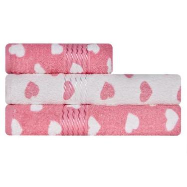 Imagem de Kit Toalha 3 Peças Banho + Rosto 100% Algodão Felpudo Prisma Dohler - 