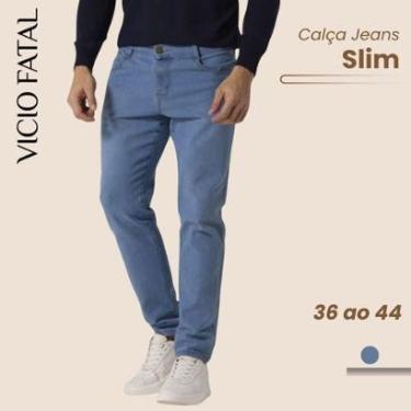 Imagem de Calça Masculina Jeans Slim Clara Tex Denim Reta-Masculino
