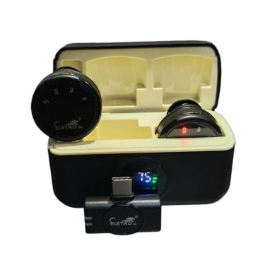 Imagem de Microfone Lapela Duplo El-1837 Redondo Com Imã