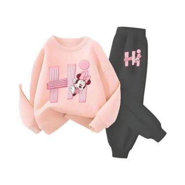 Imagem de Conjunto De Moletom Casual De Duas Peças Com Capuz E Calça De Manga Co