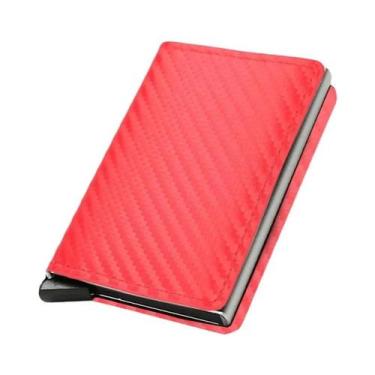 Imagem de Carteira Inteligente Slim De Alumínio RFID Para Homens, Porta-Cartões 