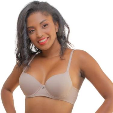 Imagem de Sutiã Premium Com Bojo Realça Os Seios Reforçado Alças Finas Lingerie 