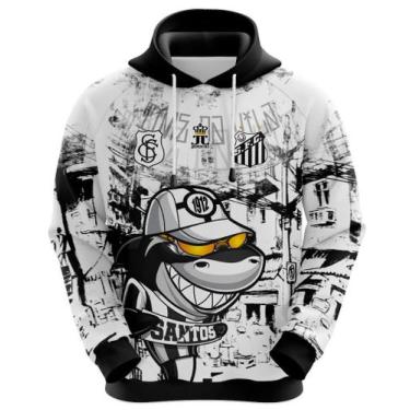 Imagem de Blusa do Santos com capuz - Time da Vila - Produto Oficial - Masculino