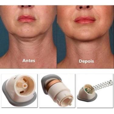 Imagem de Massageador de pescoco com 3 molas facial redutor aparelho de exercici