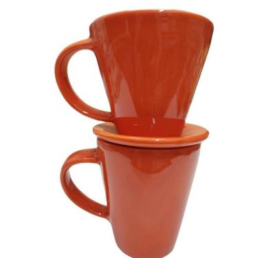 Imagem de Coador de Cerâmica e Caneca: O kit perfeito para um café - Lumes Decor
