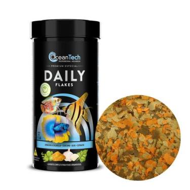 Imagem de Ração Daily Flakes 50g Ocean Tech Peixes Betta Colisa Acara