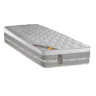 Imagem de Colchão Solteiro Molas Ensacadas Visco Gel Pocket Premium Euro Pillow 88x188x32cm Cinza...