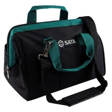 Imagem de Bolsa Para Ferramentas 14 Pol. C/ 14 Bolsos Sata St95181 -, PRETA E VE