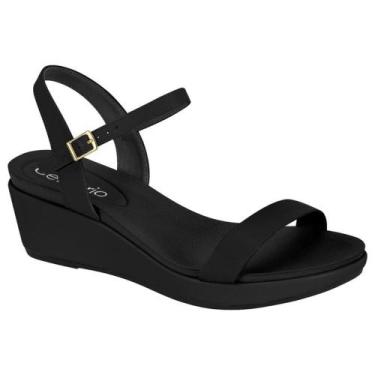 Imagem de Sandália Feminina Anabela Preto Beira Rio 8381.321, 36