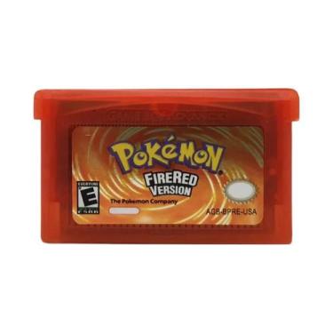 Imagem de Cartucho De Jogo Pokemon Emerald FireRed 32 Bit GBA, Cartão De Console