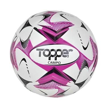 Imagem de Bola Topper Slick Colorfull Campo Branco Lilás-Masculino