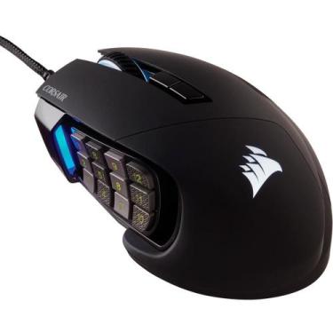 Imagem de Mouse Gamer Corsair Scimitar Elite, RGB, 17 Botões, 18000DPI, Preto - 