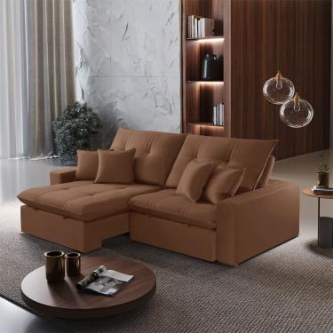 Imagem de Sofa 290 cm Braco 25 cm Retratil e Reclinavel Imperio Meu Sofa Online