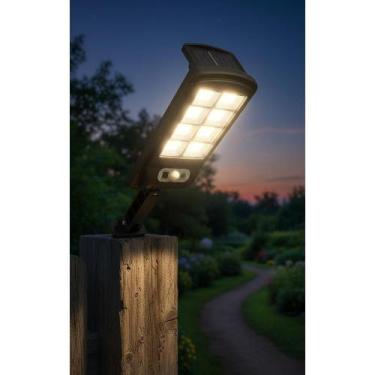 Imagem de Luminária Solar LED Parede 128 COB Refletor C/ Sensor Contro - Congrat