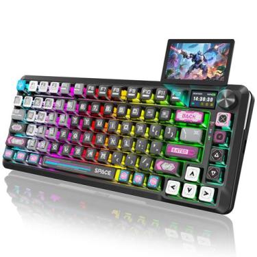 Imagem de Teclado mecânico sem fio para jogos Redragon Cyber Mecha