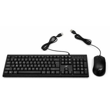 Imagem de Kit Teclado e Mouse com Fio USB 2.0 PT - N248933-7 - Quanhe