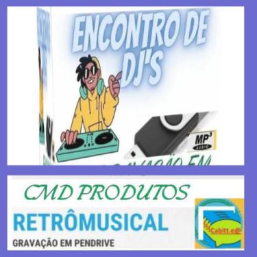 Imagem de Pen drive 8gb com Músicas = Encontro de DJ's (mp3) Playlist Numerada -