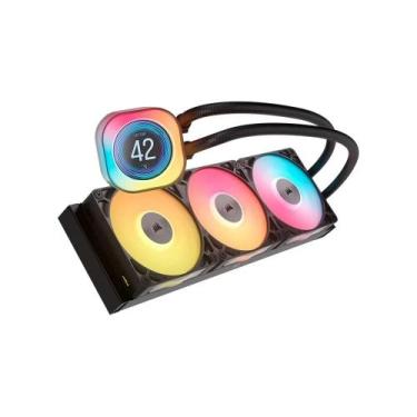 Imagem de Water Cooler Corsair iCUE LINK TITAN 360 RX LCD AIO, 360mm, AMD e Inte