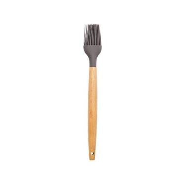 Imagem de Pincel Culinário Madeira E Silicone Cozinha Tempero Receita - Casa Her