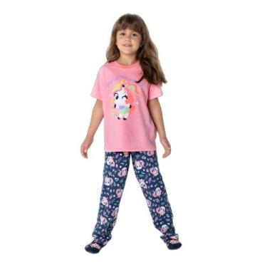 Imagem de Pijama Manga Curta Algodão Menina Unicórnio Encantado - Puket, 1