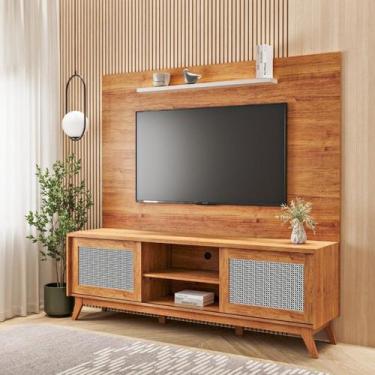 Imagem de Estante para TV e Home Theater até 65 Polegadas 180,5cmx180cm 2 Portas