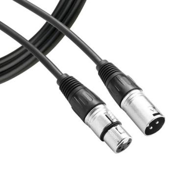Imagem de Cabo De Microfone Balanceado XLR Macho + XLR Femea 5 Metros SK-CB05 Sk