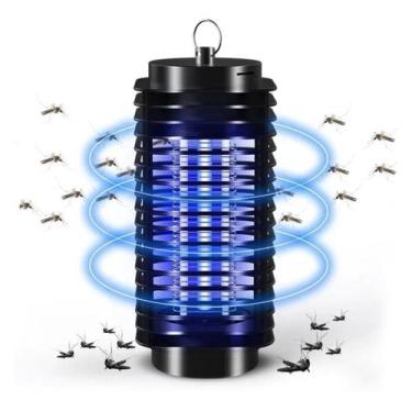 Imagem de Armadilha Mata Mosquito Lâmpada Led Repelente Choque Eletrico Insetos 