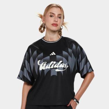 Imagem de Camiseta Adidas Tiro Cg Ho T Feminina, Preto, M
