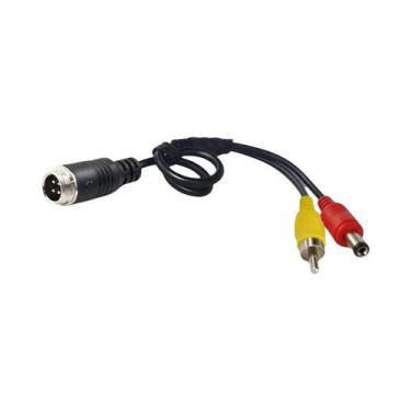 Imagem de Cabo Adaptador De Alimentação RCA AV DC De 4 Pinos (Aviação) Macho Par