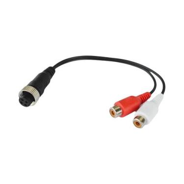 Imagem de Cabo Adaptador De Alimentação RCA AV DC De 4 Pinos (Aviação) Macho Par