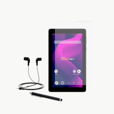 Imagem de Kit Para Tablet Vision Tab 7 + Película + Fone + Caneta Touch - DaiCom
