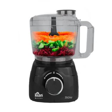 Imagem de Processador de Alimentos Turbo 1L 350W - Kian, 220V, Preto