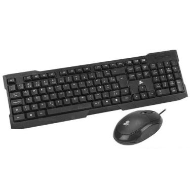Imagem de Kit teclado e mouse combo office kc-500 - 5+