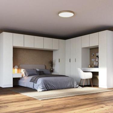 Imagem de Guarda-roupa Modulado de Canto Linear 12 Peças com 13 Portas Orion Cab