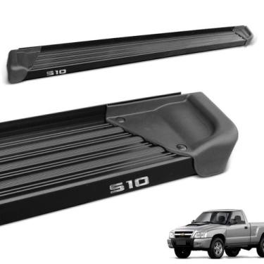 Imagem de Estribo Lateral S10 CS 1995 a 2011 Aluminio Preto A3 - Gtnox