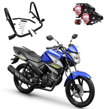 Imagem de Kit Protetor de Carenagem + U7 Vermelho Fazer 150 2013 2014 2015 2016 