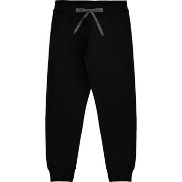 Imagem de Calça Jogger Feminina Moletom Flanelado Infantil Nº 4 Ao 10 - Marlan, 